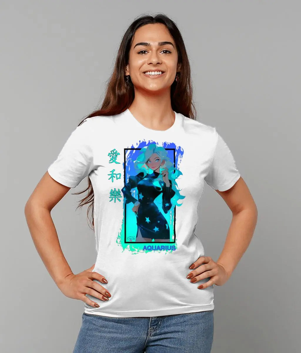 Aquarius Anime Inspired Organic T-Shirt Cherchez La Femme brand
