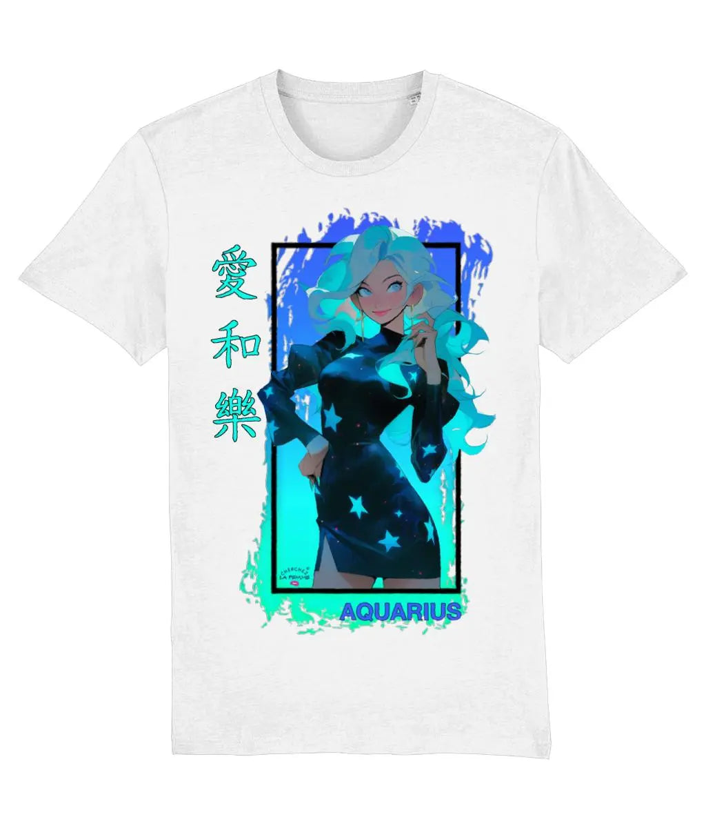 Aquarius Anime Inspired Organic T-Shirt Cherchez La Femme brand