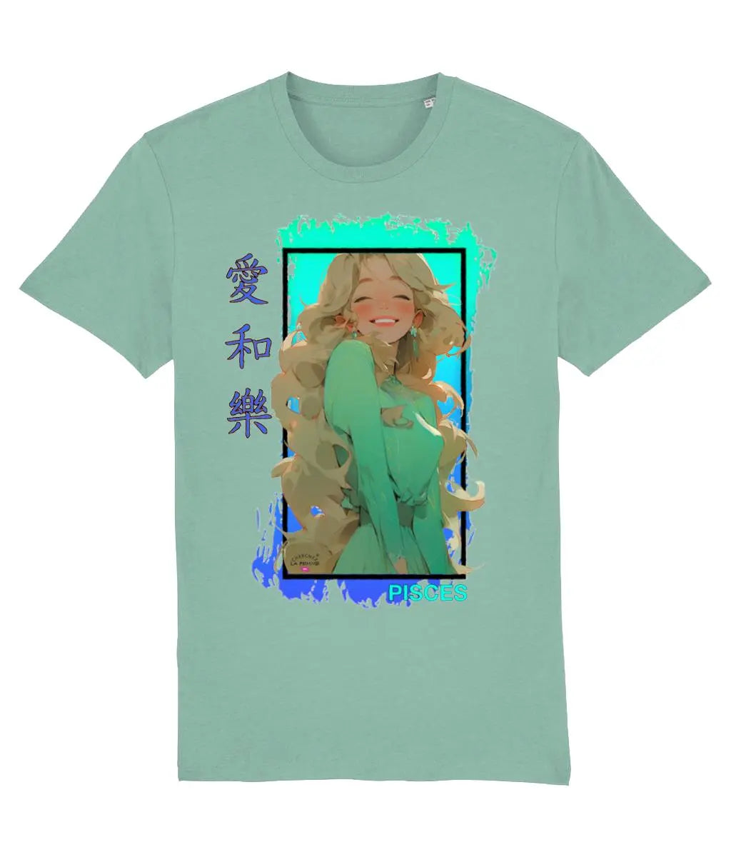 Pisces Anime Inspired Organic T-Shirt Cherchez La Femme brand