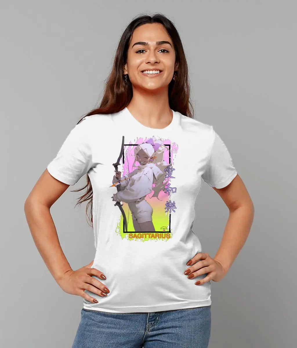Sagittarius Anime Inspired Organic T-shirt Cherchez La Femme brand