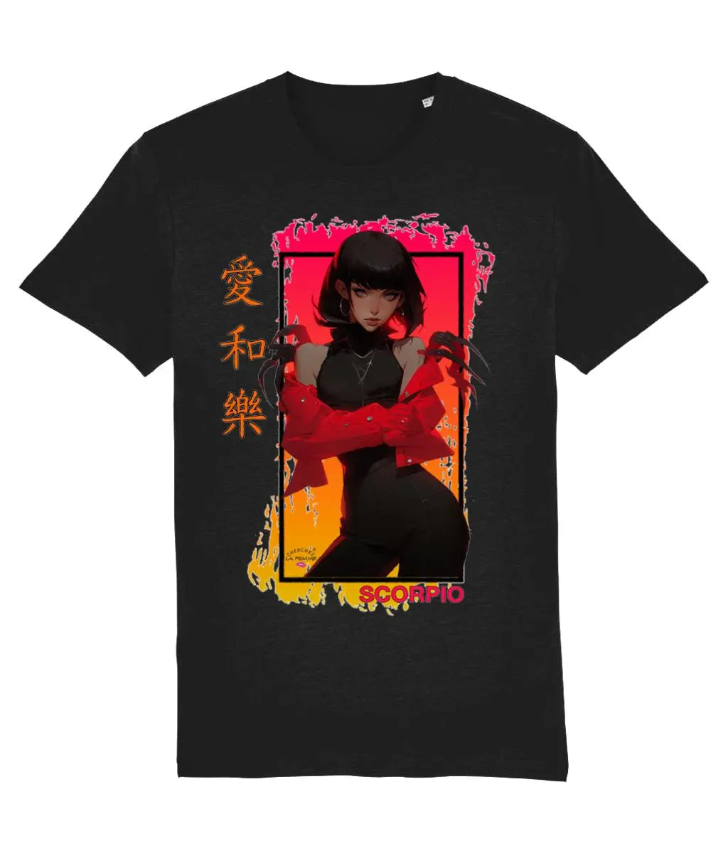 Scorpio Anime Inspired Organic T-shirt Cherchez La Femme brand