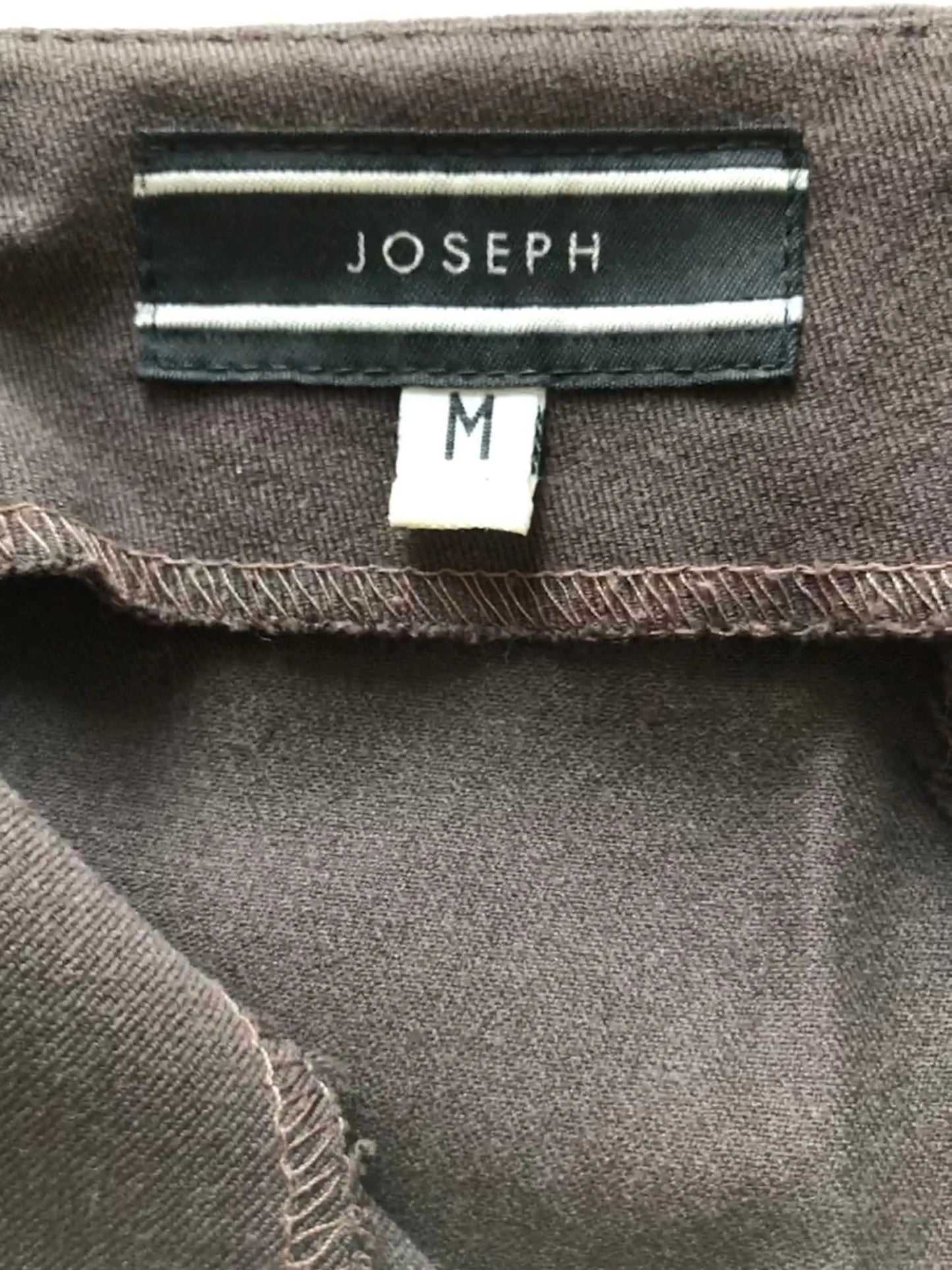 Designer Joseph brown stretch twill trousers in M Personal