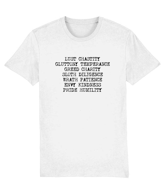 Saints and Sinners non gender organic T-shirt Cherchez La Femme brand